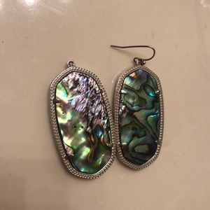 Kendra Scott Abalone shell earrings
